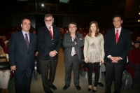 De izq. a dcha. Francisco Triguero, Jose Manuel Roldn,Juan Jos Moreno, Sol Calzado y Jose Carlos Gmez