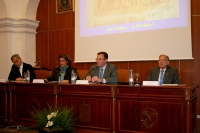 De izquierda a derecha, Enrique Melchor, M Carmen Balbuena, Eulalio Fernndez y Miguel Rodrguez-Pantoja.