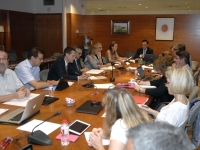 Un momento de la reunin del consejo rector de la RED, presidida por el rector Jos Carlos Gmez Villamandos