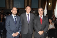 De izquierda a derecha, Enrique Quesada, Jos Carlos Gmez Villamandos y Jos Antonio Cristbal lvaro.