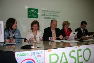 Un momento de la presentación del Paseo por la Ciencia