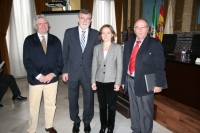 De izq a Dcha, Jose Maria Valls, Jose Manuel Roldán,Celia Fernández y Juan Antonio Caballero