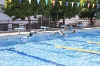 Un momento de la competicin de natacin