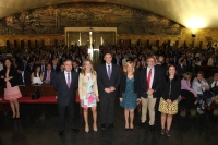 Autoridades en el acto conmemorativo de la Festividad de San Isidro Labrador