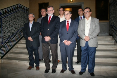 De izquierda a dcha: Francisco Javier Caballero, Alfonso Garcia-Ferrer,Jose Manuel Roldán,Conrado Moreno, Manuel Tena Aldave, Manuel Tena Sempere y Jesús Jorrín