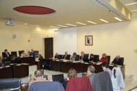 Vista general de la Sala de Consejo de Gobierno durante la sesión ordinaria celebrada hoy.