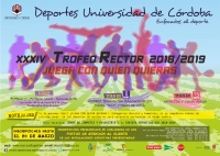 Cartel anunciador de la XXXIV edicin del Trofeo Rector