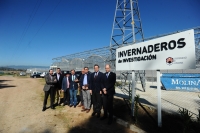 Imagen de la inauguración de los invernaderos en el Campus de Rabanales.